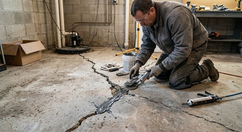 Cracked Basement Floor Repair in Contra Costa County, CA