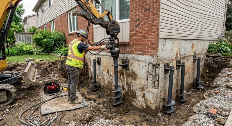 Helical Piers Installation in Contra Costa County, CA