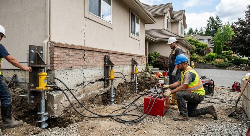 Sinking Foundation Lifting in Contra Costa County, CA