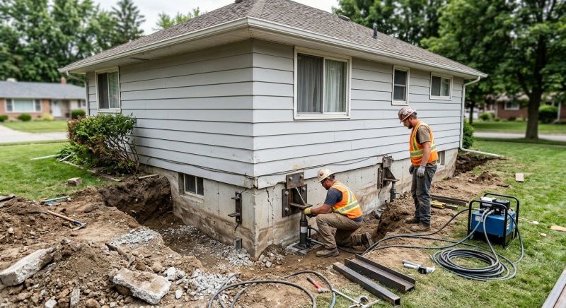Sinking Foundation Repair in Antioch, CA