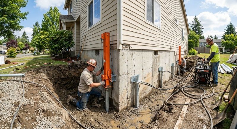 Sinking Foundation Repair in Castro Valley, CA