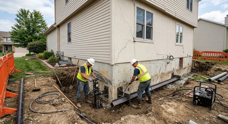 Sinking Foundation Repair in Concord, CA