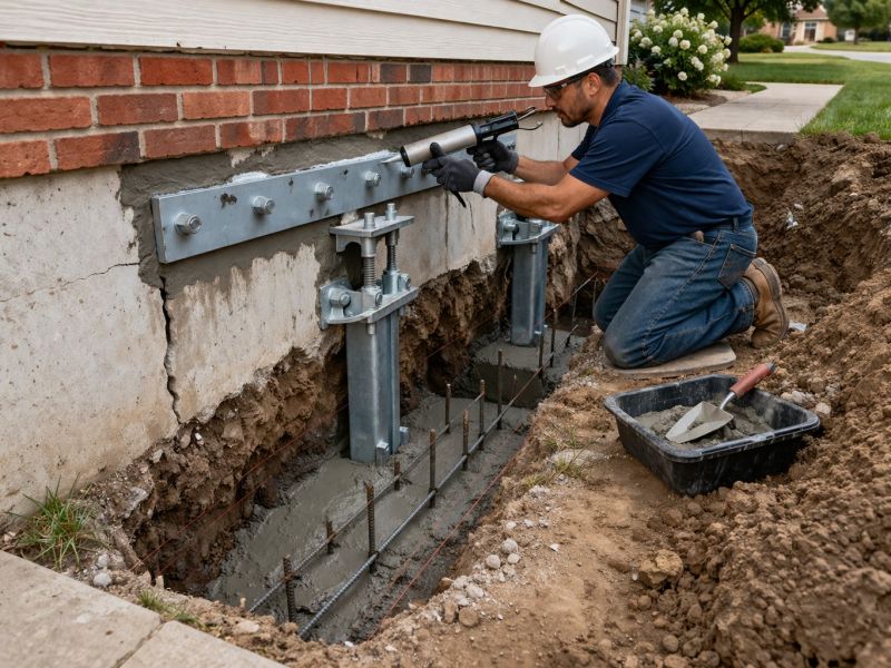 Sinking Foundation Repair in Concord, CA