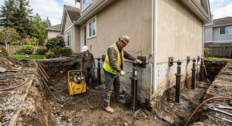 Sinking Foundation Repair in Suisun City, CA